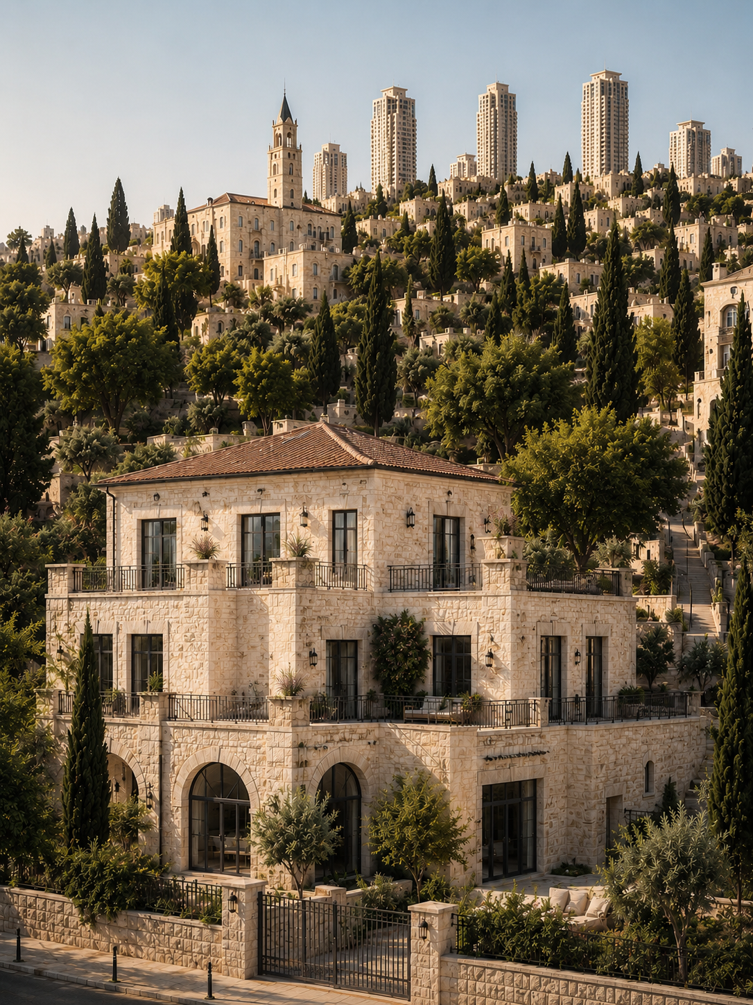 Architecture en pierre de Jerusalem